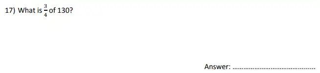 Question 17 - City of London School for Girls – 11 Plus Maths Sample Questions - 2025