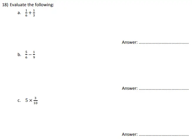 Question 18(a,b,c) - City of London School for Girls – 11 Plus Maths Sample Questions - 2025