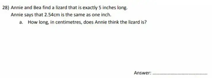 Question 28(a) - City of London School for Girls – 11 Plus Maths Sample Questions - 2026
