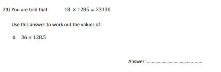 Question 29(b) - City of London School for Girls – 11 Plus Maths Sample Questions - 2026