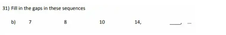 Question 31(b) - City of London School for Girls – 11 Plus Maths Sample Questions - 2026