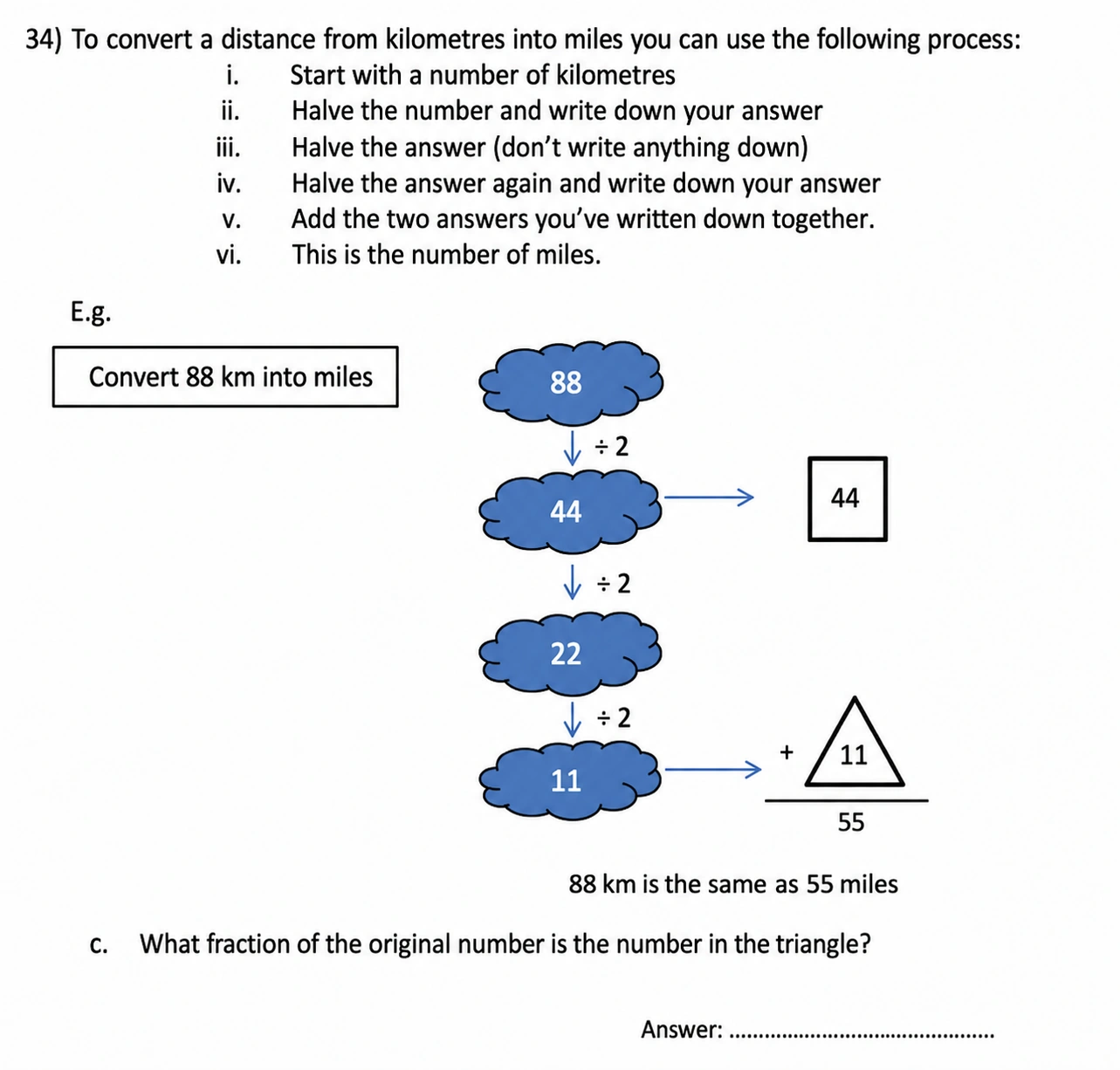 Question 34((c)) - City of London School for Girls – 11 Plus Maths Sample Questions - 2026