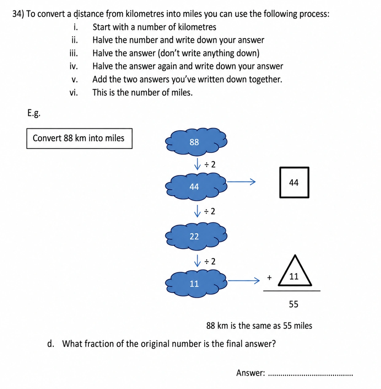 Question 34((d)) - City of London School for Girls – 11 Plus Maths Sample Questions - 2026