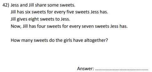 Question 42 - City of London School for Girls – Maths sample questions - 2024