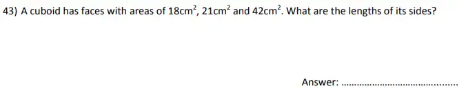 Question 43 - City of London School for Girls – Maths sample questions - 2024