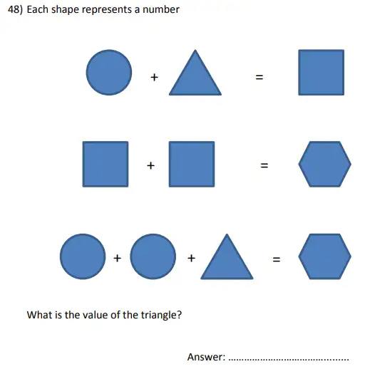 Question 48 - City of London School for Girls – Maths sample questions - 2024