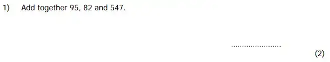 Question 1 - Colfe’s School 11+ Mathematics Sample Paper - 2024