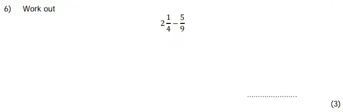 Question 6 - Colfe’s School 11+ Mathematics Sample Paper - 2024