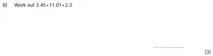 Question 8 - Colfe’s School 11+ Mathematics Sample Paper - 2024