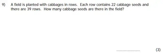 Question 9 - Colfe’s School 11+ Mathematics Sample Paper - 2024