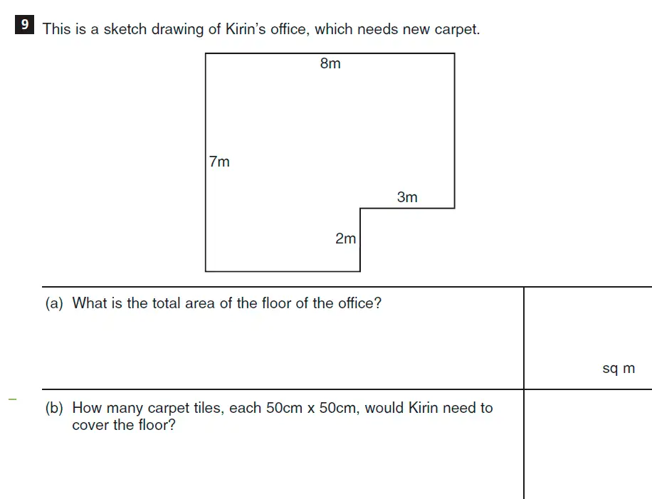 Question 9(a,b) - CSSE Familiarisation Maths paper 2015