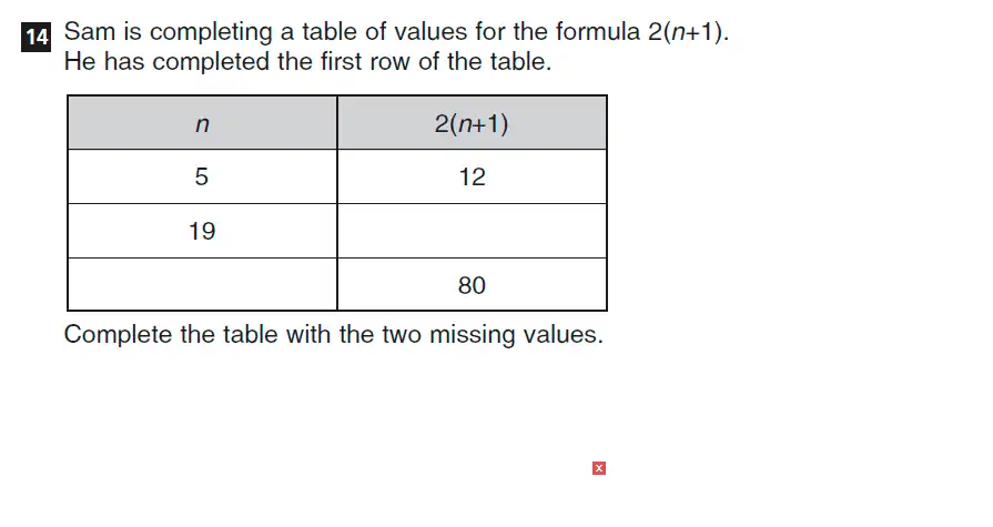 Question 14 - CSSE Familiarisation Maths paper 2015