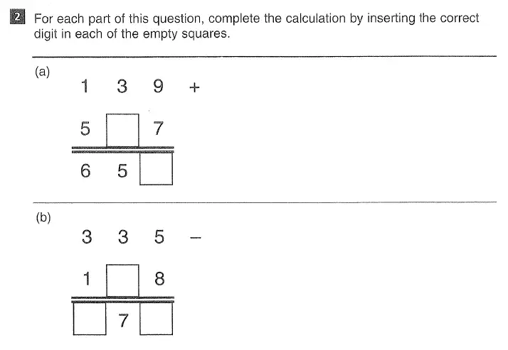 Question 2(a,b) - CSSE Maths 2016 Entry