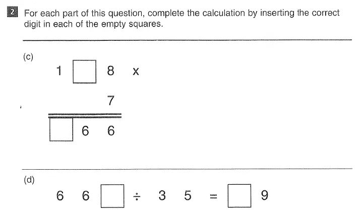 Question 2(c,d) - CSSE Maths 2016 Entry