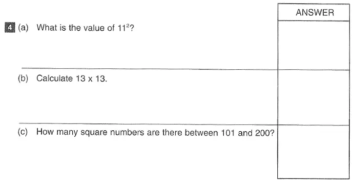 Question 4(a,b,c) - CSSE Maths 2016 Entry