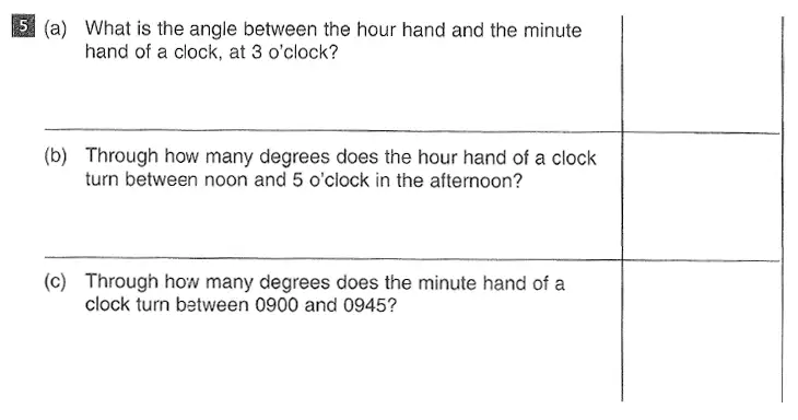 Question 5(a,b,c) - CSSE Maths 2016 Entry