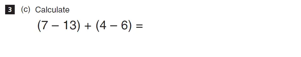 Question 3(c) - CSSE Maths 2018 Entry Paper