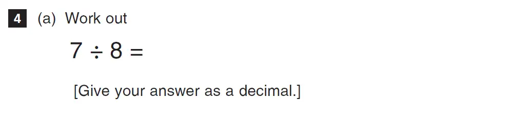 Question 4(a) - CSSE Maths 2018 Entry Paper