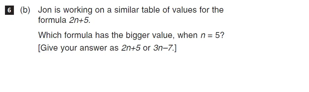 Question 6(b) - CSSE Maths 2018 Entry Paper