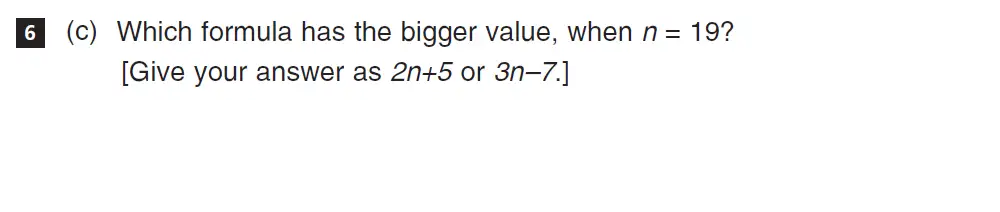 Question 6(c) - CSSE Maths 2018 Entry Paper