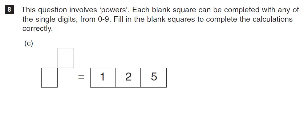 Question 8(c) - CSSE Maths 2018 Entry Paper
