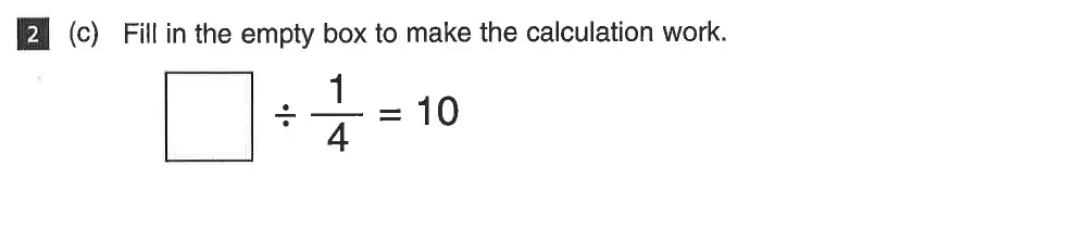 Question 2(c) - CSSE Maths 2019 Entry Paper