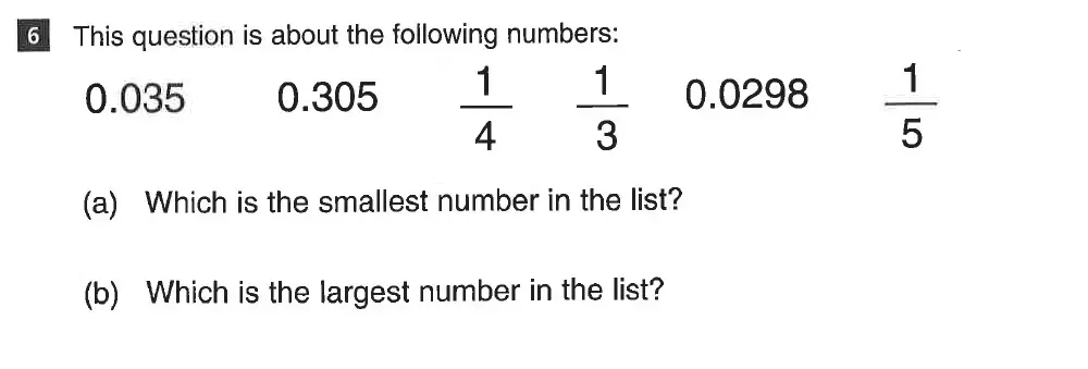 Question 6(a,b) - CSSE Maths 2019 Entry Paper