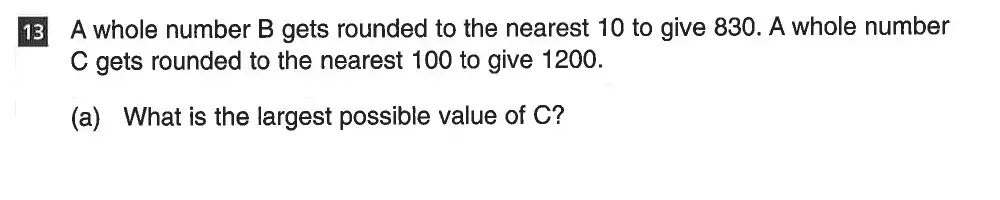Question 13(a) - CSSE Maths 2019 Entry Paper