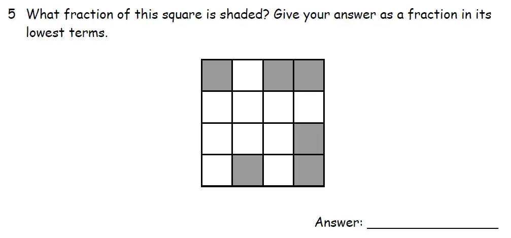 Question 5 - Downside School 11 Plus Scholarship Exam Maths Specimen A 2024