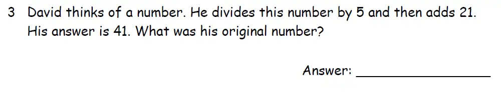 Question 3 - Downside School 11 Plus Scholarship Exam Maths Specimen B 2024