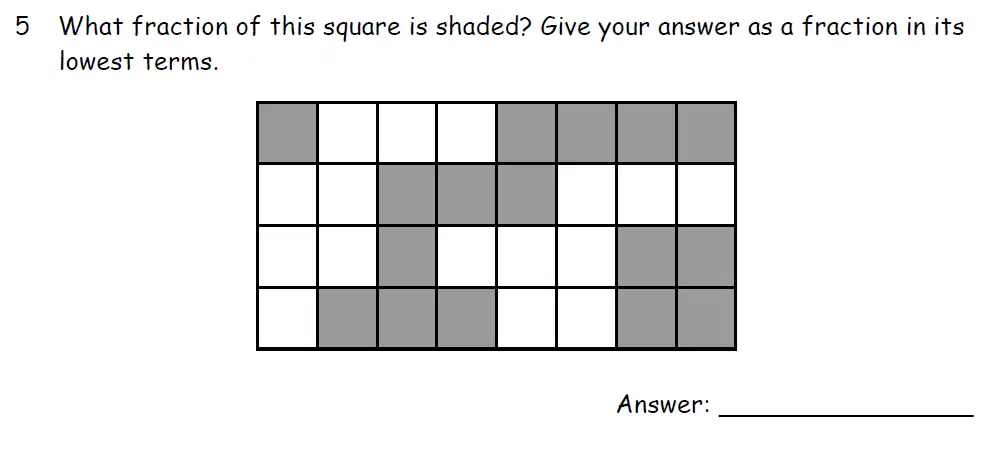 Question 5 - Downside School 11 Plus Scholarship Exam Maths Specimen B 2024