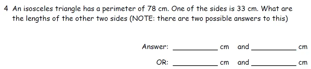 Question 4 - Downside School 11 Plus Entrance Exam Maths Specimen B 2024