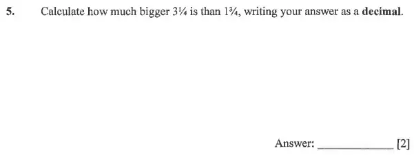 Question 5 - Dulwich College 11 Plus Maths Specimen Paper – a - 2024