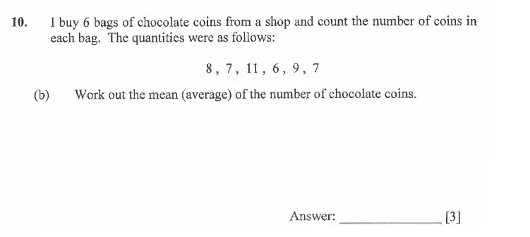 Question 10(b) - Dulwich College - 11 Plus Exam Maths Specimen Paper A - 2026