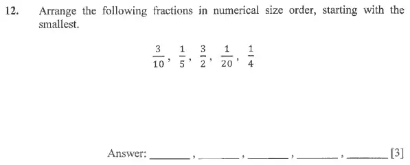 Question 12 - Dulwich College 11 Plus Maths Specimen Paper – a - 2024
