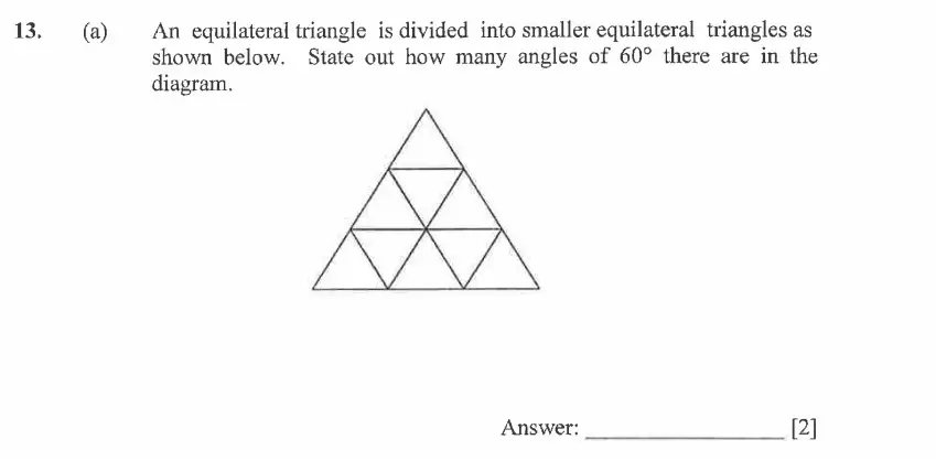 Question 13(a) - Dulwich College - 11 Plus Exam Maths Specimen Paper A - 2026