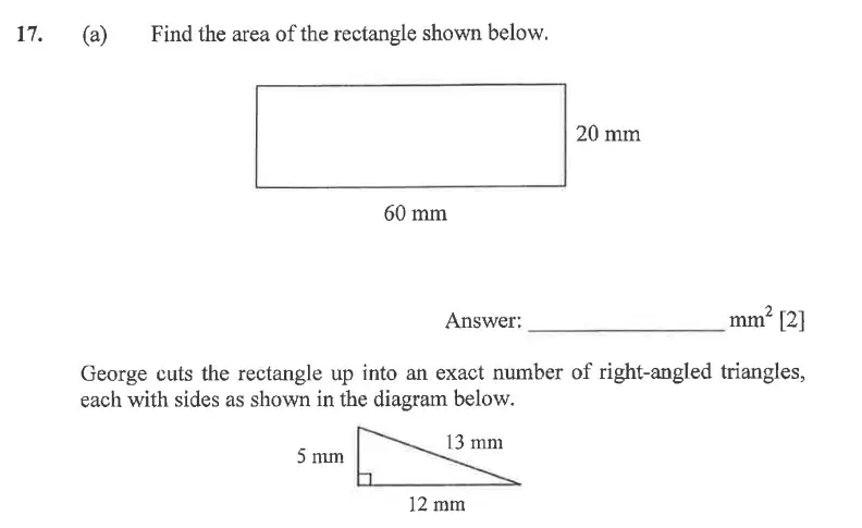 Question 17(a) - Dulwich College - 11 Plus Exam Maths Specimen Paper A - 2026