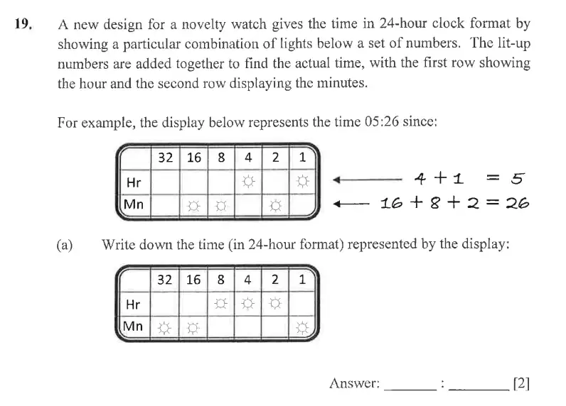 Question 19(a) - Dulwich College - 11 Plus Exam Maths Specimen Paper A - 2026