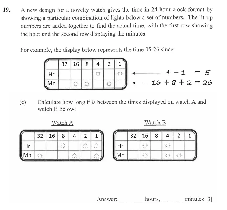 Question 19(c) - Dulwich College - 11 Plus Exam Maths Specimen Paper A - 2026
