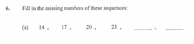 Question 6(a) - Dulwich College - 11 Plus Exam Maths Specimen Paper A - 2026