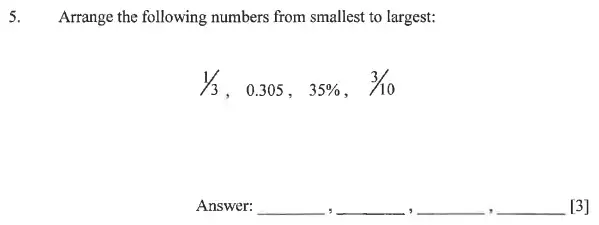 Question 5 - Dulwich College - 11 Plus Exam Maths Specimen Paper B - 2025
