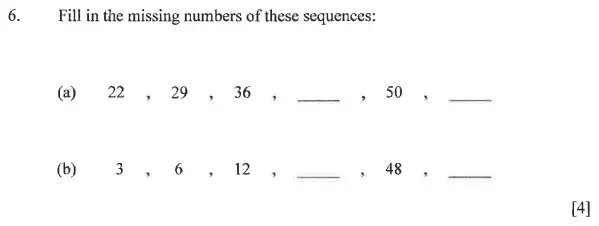 Question 6(a,b) - Dulwich College - 11 Plus Exam Maths Specimen Paper B - 2025
