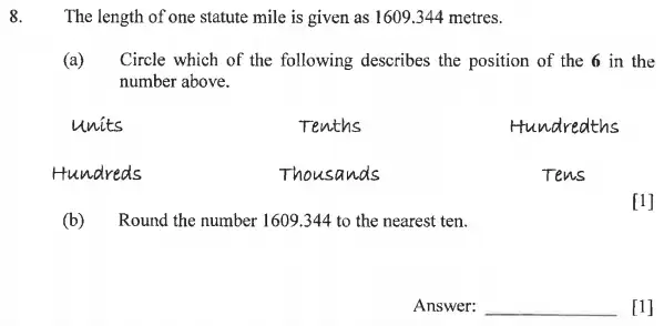 Question 8(a,b) - Dulwich College - 11 Plus Exam Maths Specimen Paper B - 2025