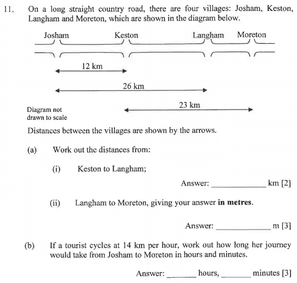 Question 11(i,ii,b) - Dulwich College 11 Plus Maths Specimen Paper – b - 2024