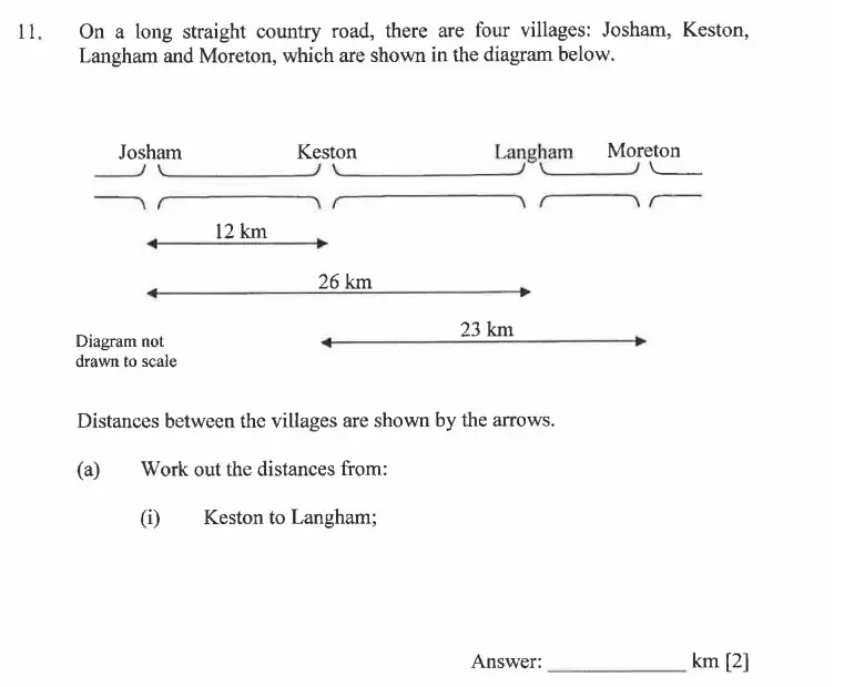 Question 11(a.i) - Dulwich College - 11 Plus Exam Maths Specimen Paper B - 2026
