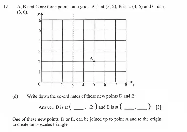 Question 12(d) - Dulwich College - 11 Plus Exam Maths Specimen Paper B - 2026