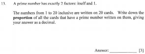 Question 13 - Dulwich College - 11 Plus Exam Maths Specimen Paper B - 2025