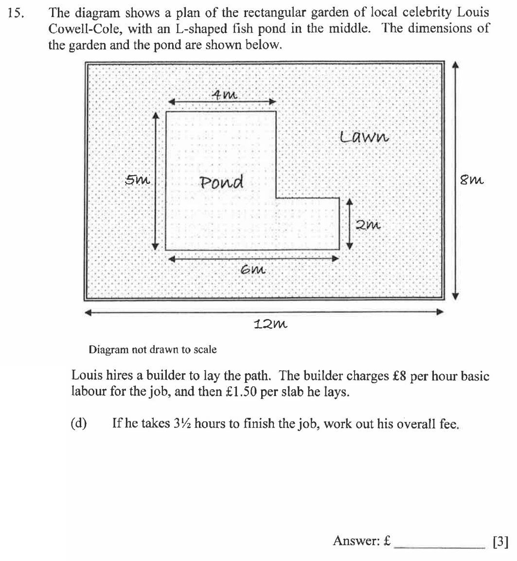 Question 15(d) - Dulwich College - 11 Plus Exam Maths Specimen Paper B - 2026