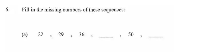 Question 6(a) - Dulwich College - 11 Plus Exam Maths Specimen Paper B - 2026