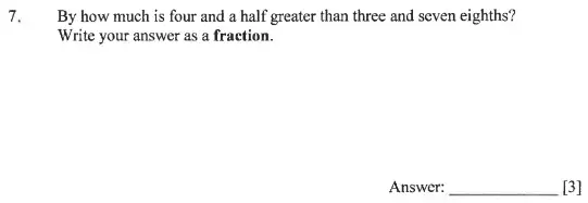 Question 7 - Dulwich College 11 Plus Maths Specimen Paper – c - 2024